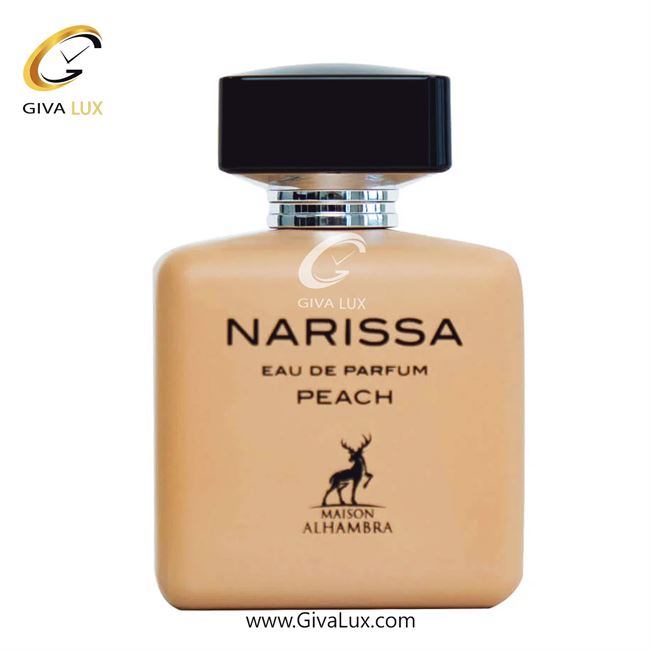  ادو پرفیوم  زنانه الحمبرا اورجینال مدل Maison Alhambra Florence | فلورنس رایحه مشابه گوچی فلورا حجم  100 میل Maison Alhambra Narissa Peach.jpg